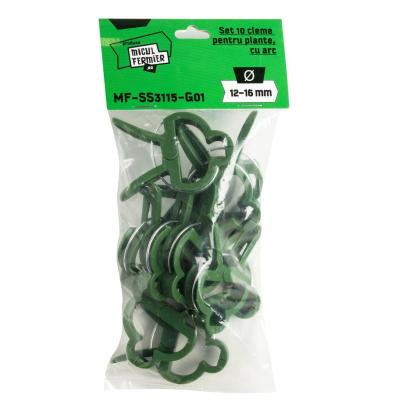 Set 10 cleme pentru plante cu arc Micul Fermier, 12-16 mm