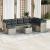 Set canapele de grădină cu perne, 9 piese gri deschis poliratan GartenMobel Dekor