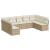 Set canapele de grădină, 9 piese, cu perne, bej, poliratan GartenMobel Dekor