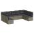 Set canapele de grădină, 9 piese, cu perne, gri, poliratan GartenMobel Dekor