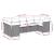Set canapele de grădină cu perne, 7 piese, negru, poliratan GartenMobel Dekor