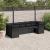 Set canapele de grădină cu perne, 7 piese, negru, poliratan GartenMobel Dekor
