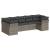 Set canapele de grădină, 7 piese, cu perne, gri, poliratan GartenMobel Dekor