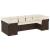 Set canapele de grădină cu perne, 7 piese, maro, poliratan GartenMobel Dekor