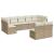Set canapele de grădină, 9 piese, cu perne, bej, poliratan GartenMobel Dekor