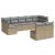 Set canapele de grădină, 9 piese, cu perne, bej, poliratan GartenMobel Dekor