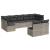 Set canapele de grădină cu perne, 9 piese gri deschis poliratan GartenMobel Dekor
