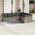 Set canapele de grădină, 9 piese, cu perne, gri, poliratan GartenMobel Dekor