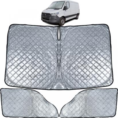 Set de protecție solară blackout în 3 piese, potrivit pentru Mercedes Sprinter W907 W910 din 2018 Performance AutoTuning