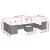 Set canapele de grădină cu perne, 11 piese, gri, poliratan GartenMobel Dekor