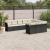 Set canapele de grădină cu perne, 10 piese, negru, poliratan GartenMobel Dekor
