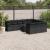 Set canapele de grădină cu perne, 11 piese, negru, poliratan GartenMobel Dekor