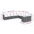 Set canapele de grădină cu perne, 10 piese, negru, poliratan GartenMobel Dekor