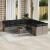 Set canapele de grădină cu perne, 11 piese, gri, poliratan GartenMobel Dekor