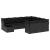 Set canapele de grădină cu perne, 11 piese, negru, poliratan GartenMobel Dekor