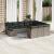 Set canapele de grădină cu perne, 11 piese, gri, poliratan GartenMobel Dekor