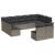 Set canapele de grădină cu perne, 11 piese, gri, poliratan GartenMobel Dekor