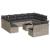 Set canapele de grădină cu perne, 12piese gri deschis poliratan GartenMobel Dekor