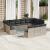Set canapele de grădină cu perne, 13piese gri deschis poliratan GartenMobel Dekor