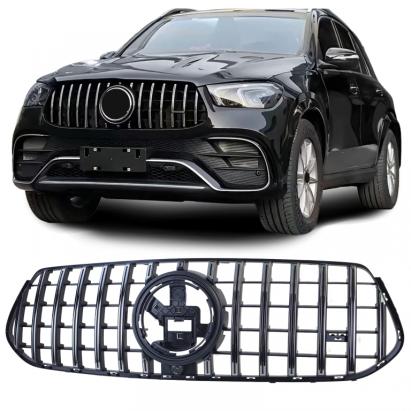 Grilă sport crom negru, potrivită pentru Mercedes GLE V167 Coupe C167 18-23 cu design A Performance AutoTuning