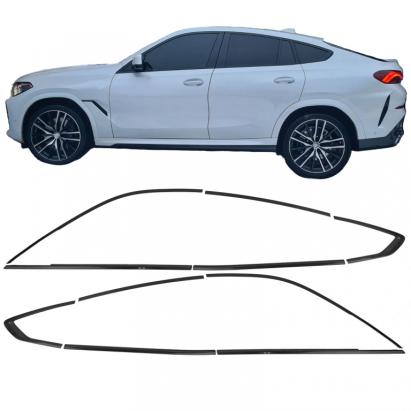 Set de mânere de linie Shadow Gloss Black potrivit pentru BMW X6 G06 din 2019 Performance AutoTuning