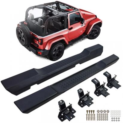 Scări laterale protecții rocker stil OE potrivite pentru Jeep Wrangler JK 07-18 2-Uși Performance AutoTuning