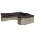 Set canapele de grădină cu perne, 11 piese, gri, poliratan GartenMobel Dekor