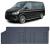 Covor de cauciuc premium 2 piese 1a linie spate potrivit pentru VW Bus T5 T6 T6.1 Performance AutoTuning