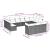 Set mobilier de grădină cu perne, 13 piese, negru, poliratan GartenMobel Dekor