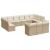 Set canapele de grădină, 13 piese, cu perne, bej, poliratan GartenMobel Dekor