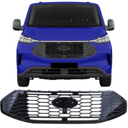Grilă radiator negru lucios potrivită pentru Ford Tourneo Transit Custom din 2023 Performance AutoTuning