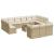 Set canapele de grădină, 14 piese, cu perne, bej, poliratan GartenMobel Dekor