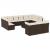 Set mobilier de grădină cu perne, 14 piese, maro, poliratan GartenMobel Dekor