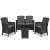 Leziter Set de mobilier de grădină Lima II cu 4 locuri, grafit