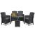 Leziter Set de mobilier de grădină Lima II cu 4 locuri, grafit
