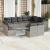 Set canapele de grădină cu perne, 12piese gri deschis poliratan GartenMobel Dekor