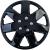 Set de 4 capace Tenzo-R XIII de 16 inch, lucioase, negre, potrivite pentru jantele de oțel Performance AutoTuning