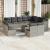 Set canapele de grădină cu perne, 13piese gri deschis poliratan GartenMobel Dekor