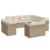 Set canapele de grădină cu perne, 11 piese, bej, poliratan GartenMobel Dekor