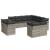 Set canapele de grădină cu perne, 11 piese, gri, poliratan GartenMobel Dekor