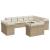 Set canapele de grădină cu perne, 12 piese, bej, poliratan GartenMobel Dekor