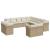 Set canapele de grădină, 13 piese, cu perne, bej, poliratan GartenMobel Dekor