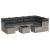 Set canapele de grădină cu perne 10 piese gri deschis poliratan GartenMobel Dekor