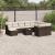 Set canapele de grădină cu perne, 11 piese, maro, poliratan GartenMobel Dekor