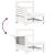 Set canapea de grădină, 5 piese, alb, lemn masiv de pin GartenMobel Dekor