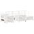 Set canapea de grădină, 7 piese, alb, lemn masiv de pin GartenMobel Dekor