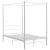 Cadru de pat cu baldachin, alb, 120x200 cm, metal GartenMobel Dekor