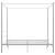 Cadru de pat cu baldachin, alb, 160x200 cm, metal  GartenMobel Dekor