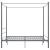 Cadru de pat cu baldachin, gri, 160x200 cm, metal  GartenMobel Dekor