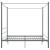Cadru de pat cu baldachin, gri, 180x200 cm, metal  GartenMobel Dekor